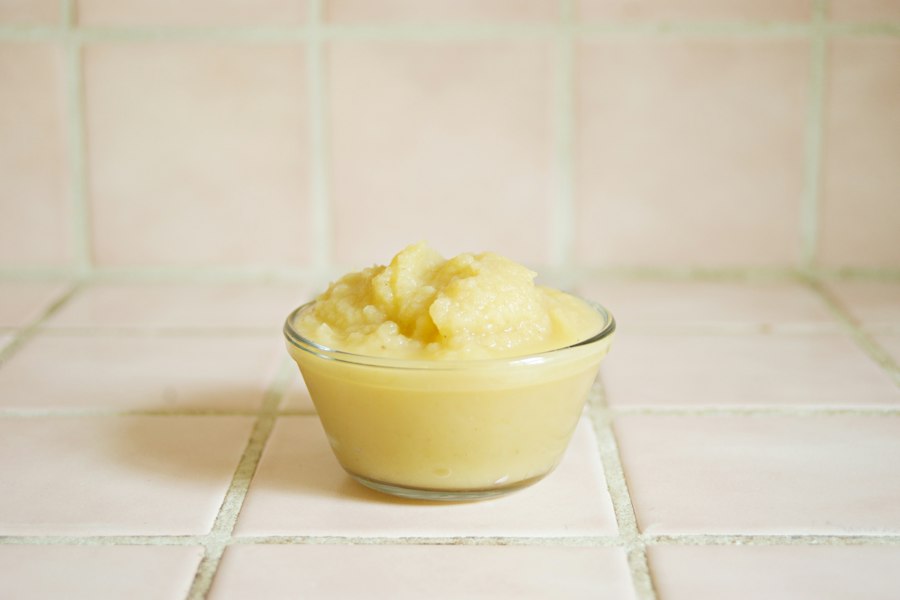 Creme de Banana com Aveia